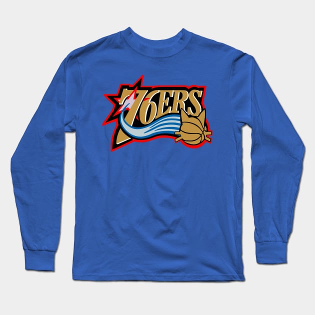 Sixers Cat #1 Long Sleeve T-Shirt by BradyRain